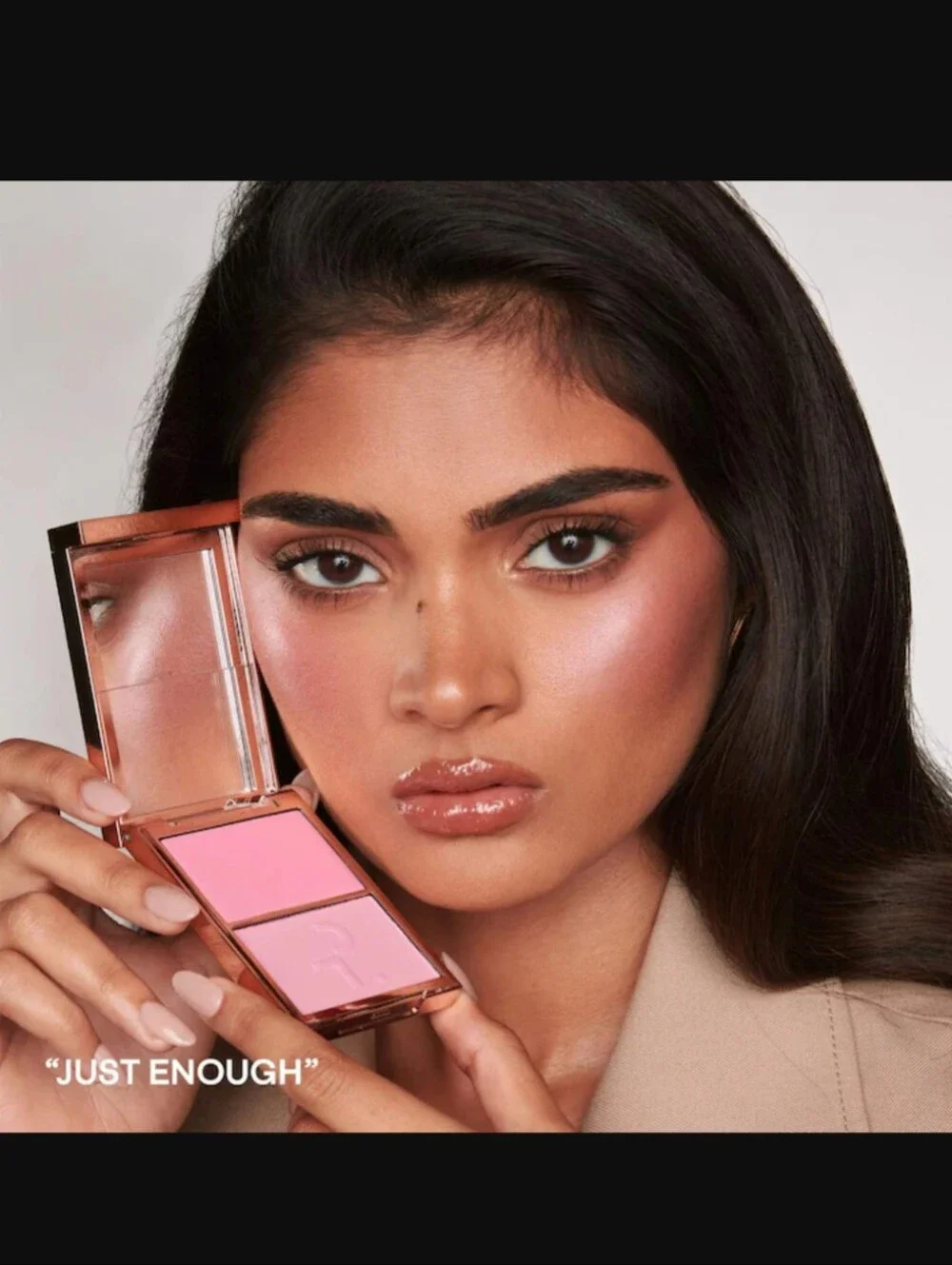 PATRICK TA Double-Take Crème & Powder Blush Duo- Color: She's That Girl-New
